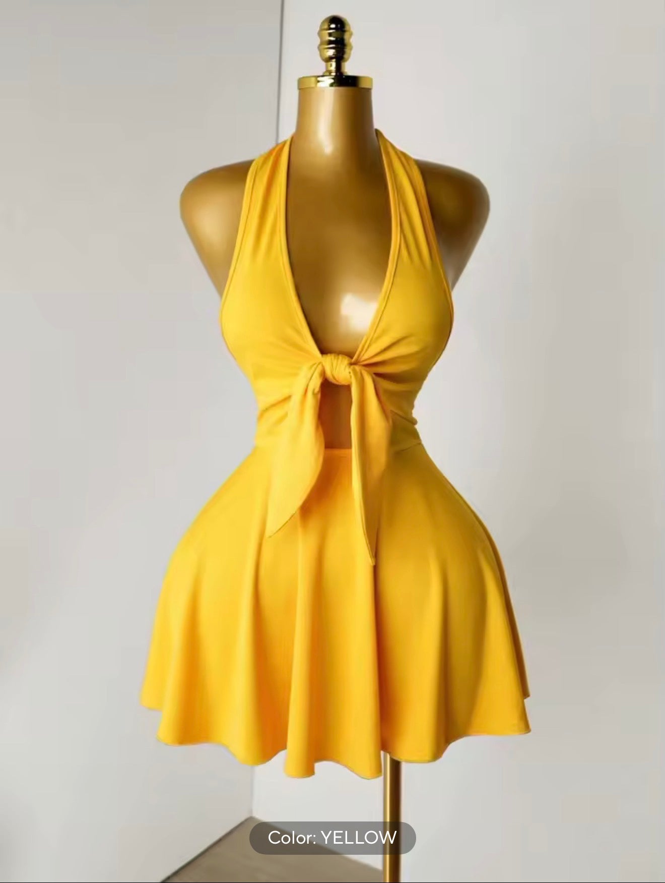 Women Summer Y2K Night Club Party Flare Skirt Dresses