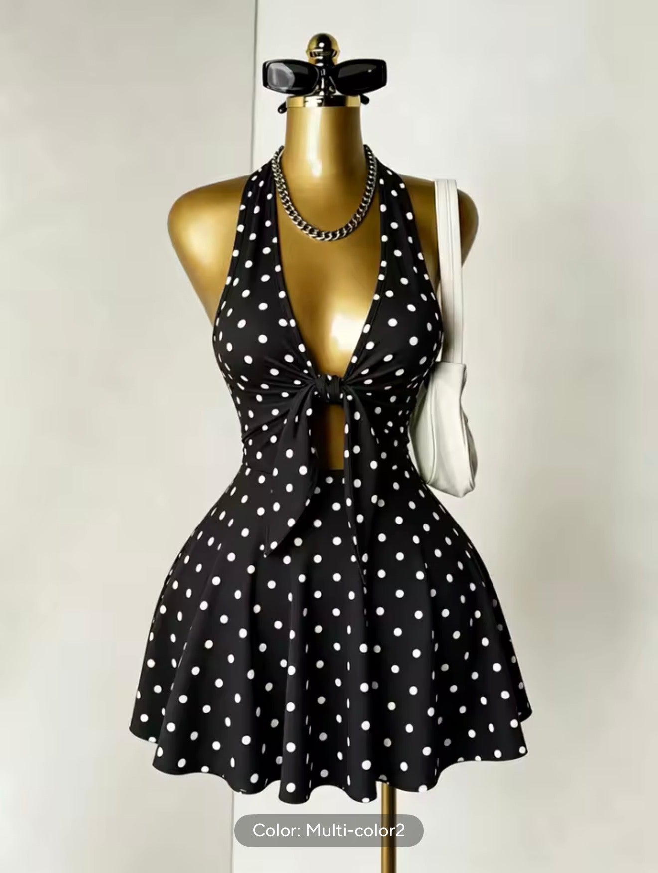 Women Summer Y2K Night Club Party Flare Skirt Dresses