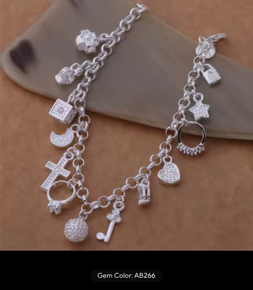 New 925 Sterling Silver Bracelet Bead High Quality Romance Chain For Women Fashion Engagement Party Wedding Jewelry