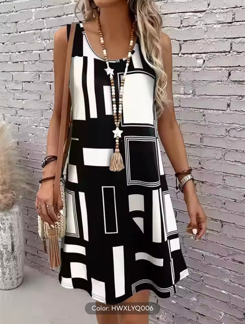 2026 New Fashion Women's Summer Loose Dress Casual Beach