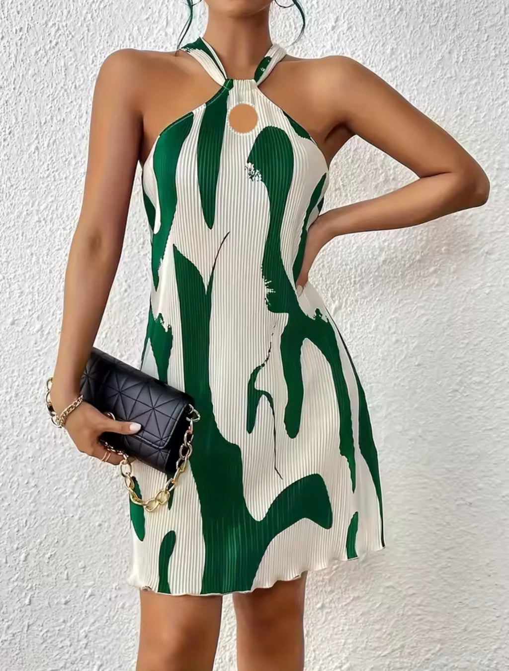 new spring and summer printed sexy off-shoulder lace-up loose women's dress ladies