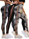 Seamless Leggings for Women High Waist Yoga Pants, Scrunch Butt Lifting Elastic Tights, Side mesh design