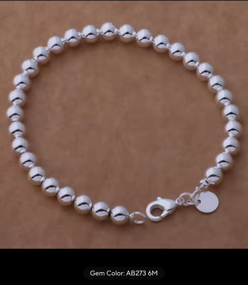New 925 Sterling Silver Bracelet Bead High Quality Romance Chain For Women Fashion Engagement Party Wedding Jewelry